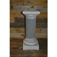 thumb-Betonnen pilaar sokkel – Vierkant voetstuk met ronde zuil-4