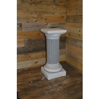 thumb-Betonnen pilaar sokkel – Vierkant voetstuk met ronde zuil-2