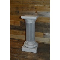 thumb-Betonnen pilaar sokkel – Vierkant voetstuk met ronde zuil-3