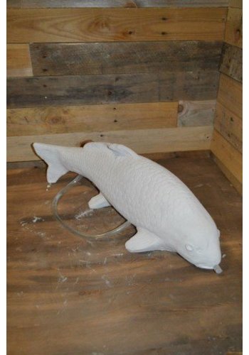 Betonnen beeld Koi met slang 