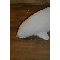 thumb-Koi betonnen tuinbeeld groot met slang-3