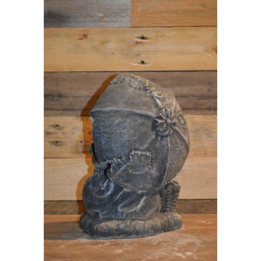 Schattig beeldje meisje voert konijnen-4