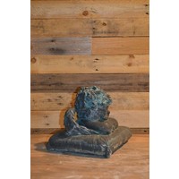 thumb-Decoratief betonnen beeldje vermoeide engel op kussen-2