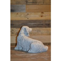 thumb-Langharige teckel – betonnen tuinbeeld van gietsteen-3