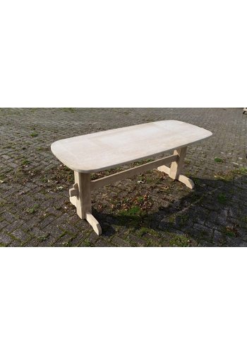 Kloostertafel eiken gezandstraald 