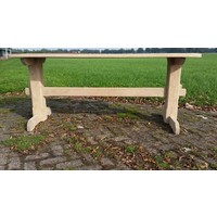 thumb-Kloostertafel eiken gezandstraald-5