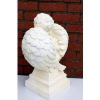 thumb-Rustende cherubijn engel van polyester – tuin- en binnenbeeld-2