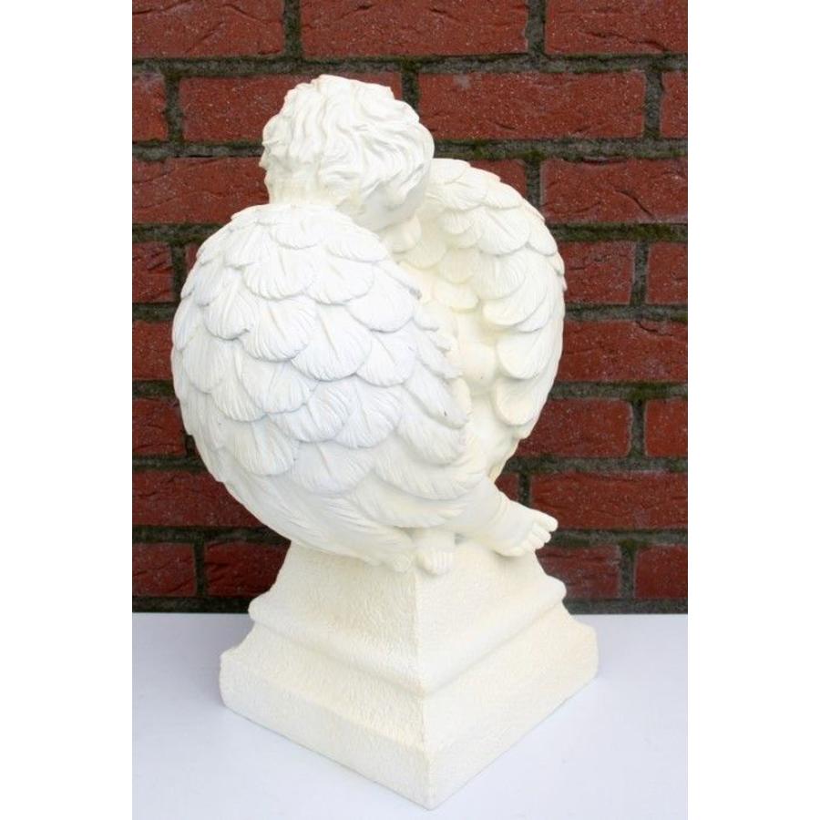 Rustende cherubijn engel van polyester – tuin- en binnenbeeld-3
