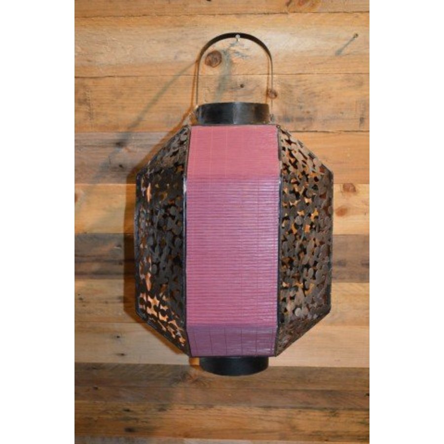 Decoratief windlicht voor binnen en buiten – lantaarn met glazen houder-1