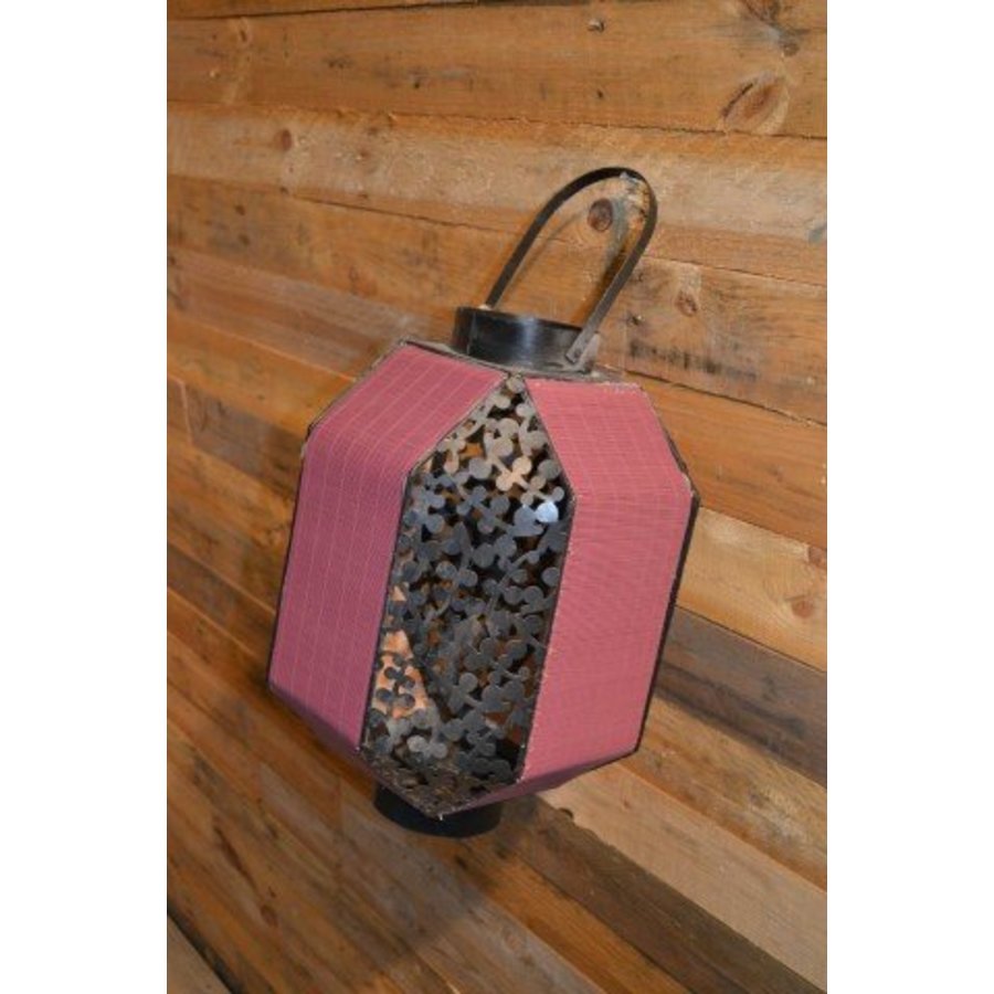 Decoratief windlicht voor binnen en buiten – lantaarn met glazen houder-3