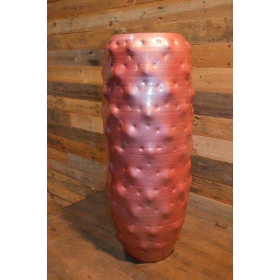 Metallic rode vaas – moderne bloempot voor huis en tuin-2