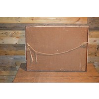 thumb-Brocante rechthoekige spiegel – Massief houten lijst wit-3