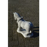 thumb-Betonnen beeld Belgisch trekpaard-3