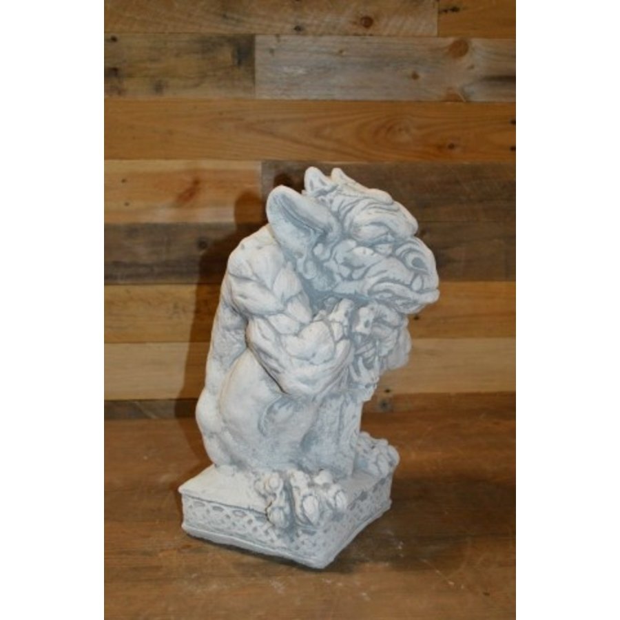 Betonnen waterspuwer Gargouille – decoratief tuinbeeld voor binnen en buiten-2