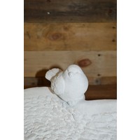 thumb-Betonnen hartvormige waterschaal met 2 vogeltjes – decoratie en vogelbadje-4