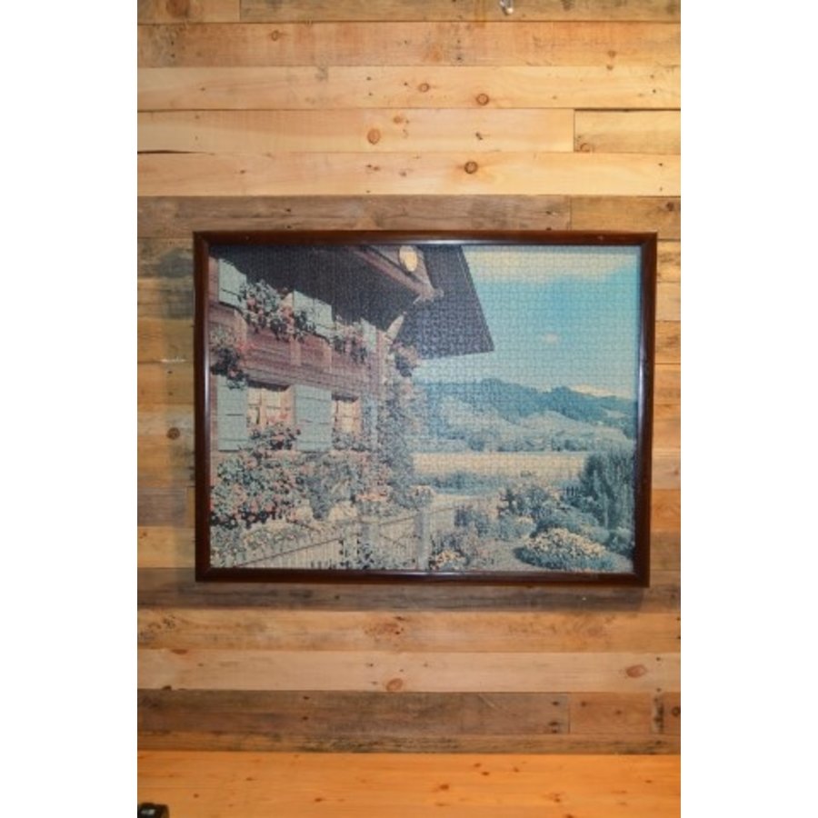Ingelijste Tirol puzzel met berglandschap-2