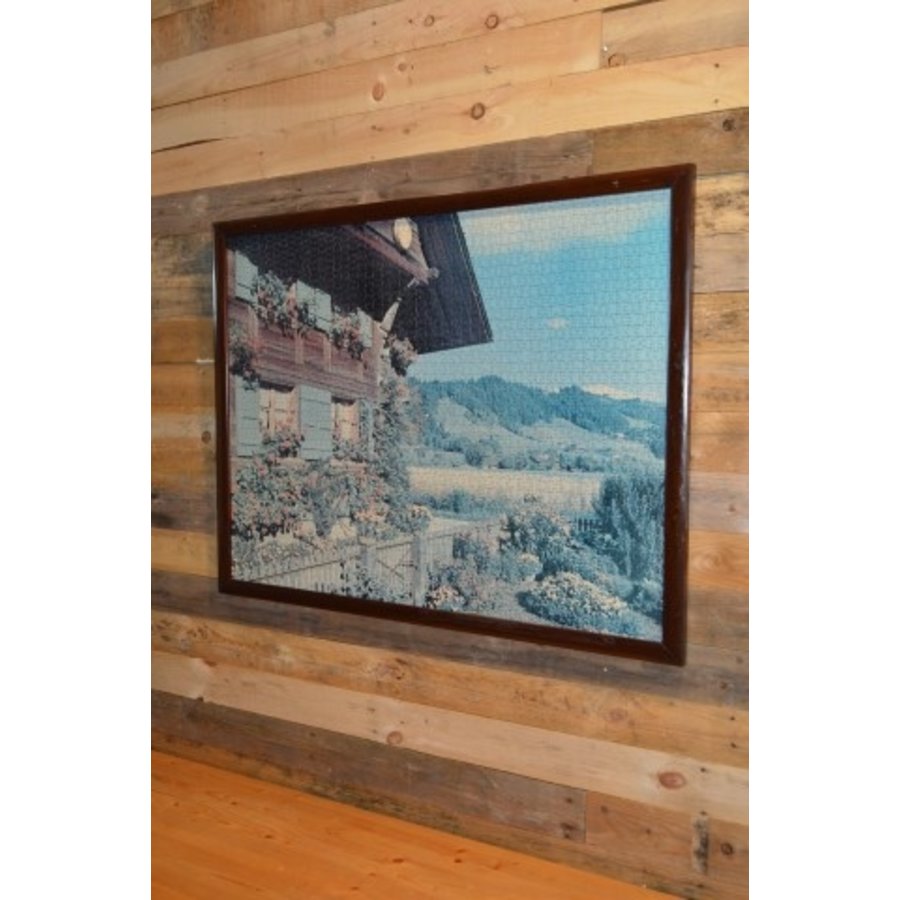 Ingelijste Tirol puzzel met berglandschap-1