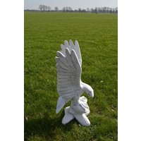 thumb-Grote betonnen arend met vleugels omhoog – Stoere roofvogel tuinbeeld-1