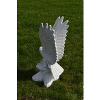 thumb-Grote betonnen arend met vleugels omhoog – Stoere roofvogel tuinbeeld-3