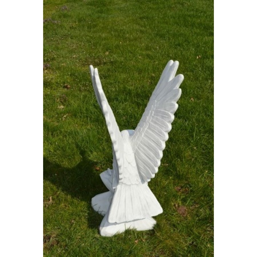Grote betonnen arend met vleugels omhoog – Stoere roofvogel tuinbeeld-4