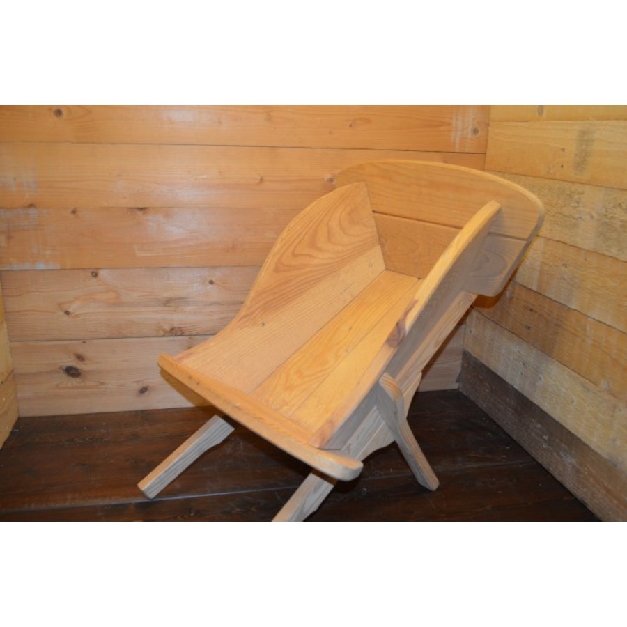 Decoratieve kruiwagen van blank dennenhout voor tuin of speelplezier-4