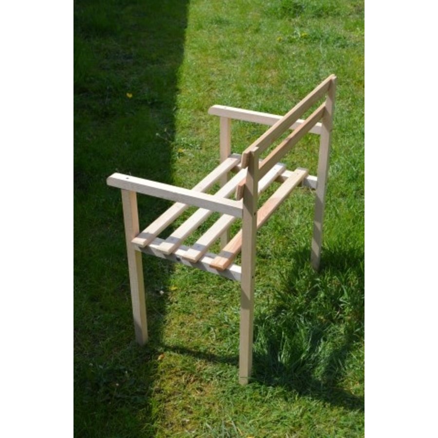 Houten bankje voor poppen-3