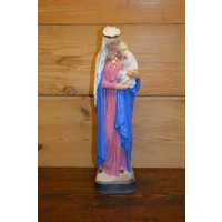 thumb-Beeldje van Maria met kindje Jezus van polyester-1