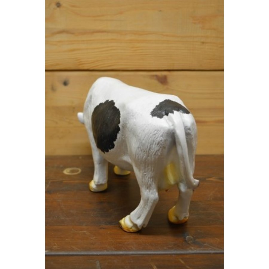 Grazende zwartbonte koe van polyester – decoratief beeld voor binnen en buiten-4