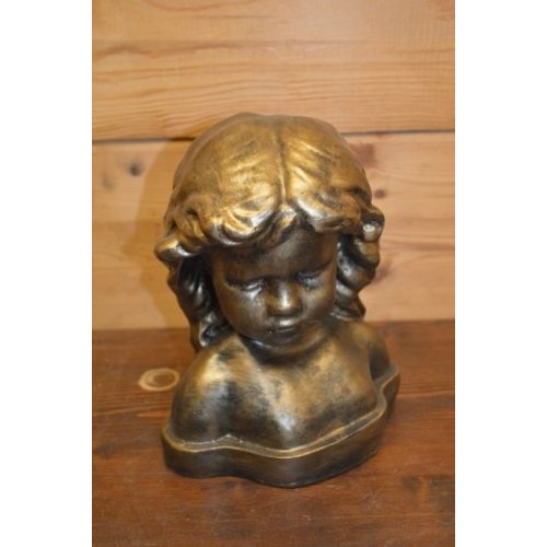 Polyester buste goudkleurig meisje 