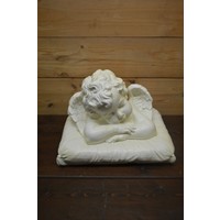 thumb-Slapende engel op kussen – gedetailleerd polyester beeld voor binnen en buiten-1