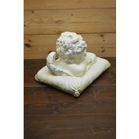 thumb-Slapende engel op kussen – gedetailleerd polyester beeld voor binnen en buiten-2