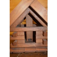 Decoratief houten voederhuisje voor vogels – ambachtelijk vogelhuis