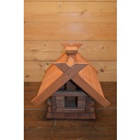 Decoratief houten voederhuisje voor vogels – ambachtelijk vogelhuis