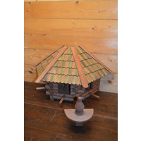 thumb-Voederhuisje voor vogels van geïmpregneerd hout – decoratief wandmodel-5