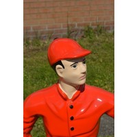 thumb-Grote jockey ruiter met lantaarn – Tuinbeeld van polyester-3