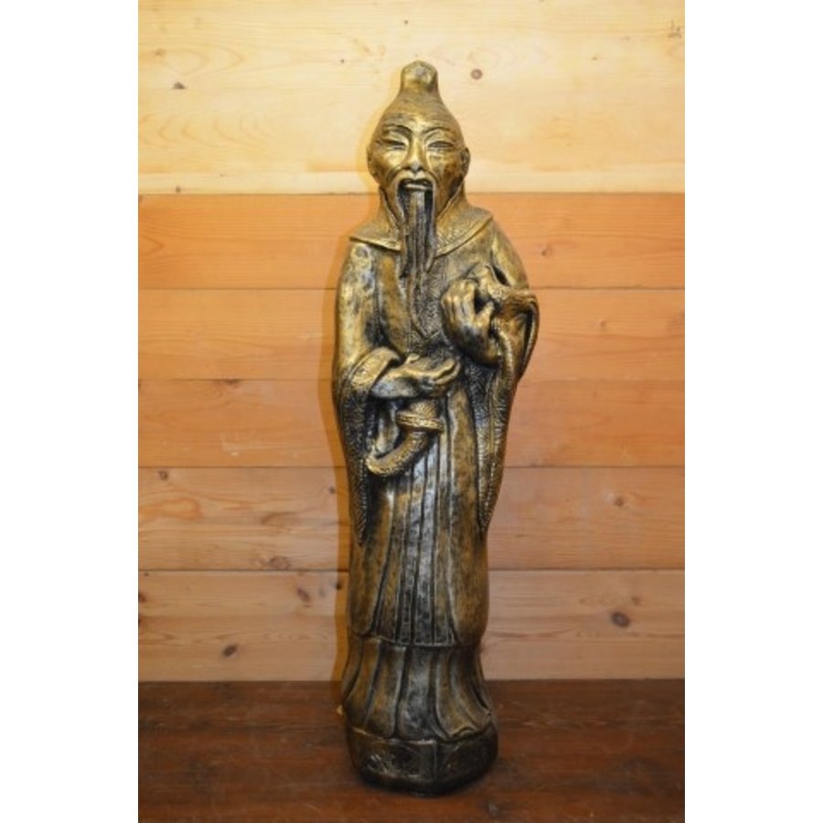 Grote Chinese monnik – Oosters tuinbeeld van polyester-1