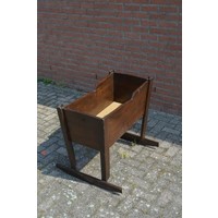 thumb-Vintage schommelwieg van oud grenen-3