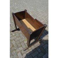 thumb-Vintage schommelwieg van oud grenen-4