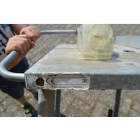 thumb-Universele metalen zaagbok met veiligheidskap-2