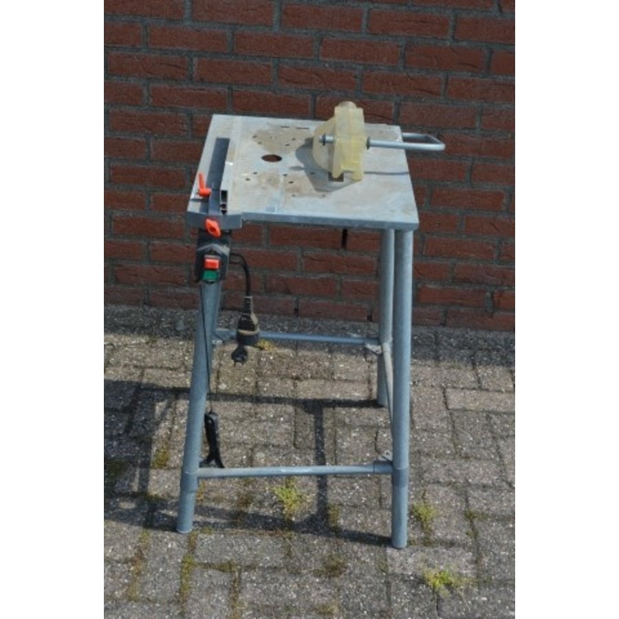 Universele metalen zaagbok – Cirkelzaag tafel met veiligheidskap en schakelaar-4