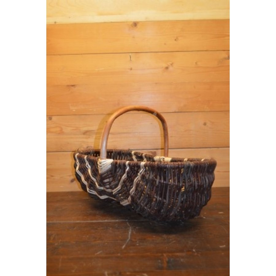 Decoratieve wilgentenen mand – veelzijdig met rotan hengsel-3