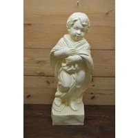 thumb-Kleine jongen met cape – Decoratief tuinbeeld van polyester-1