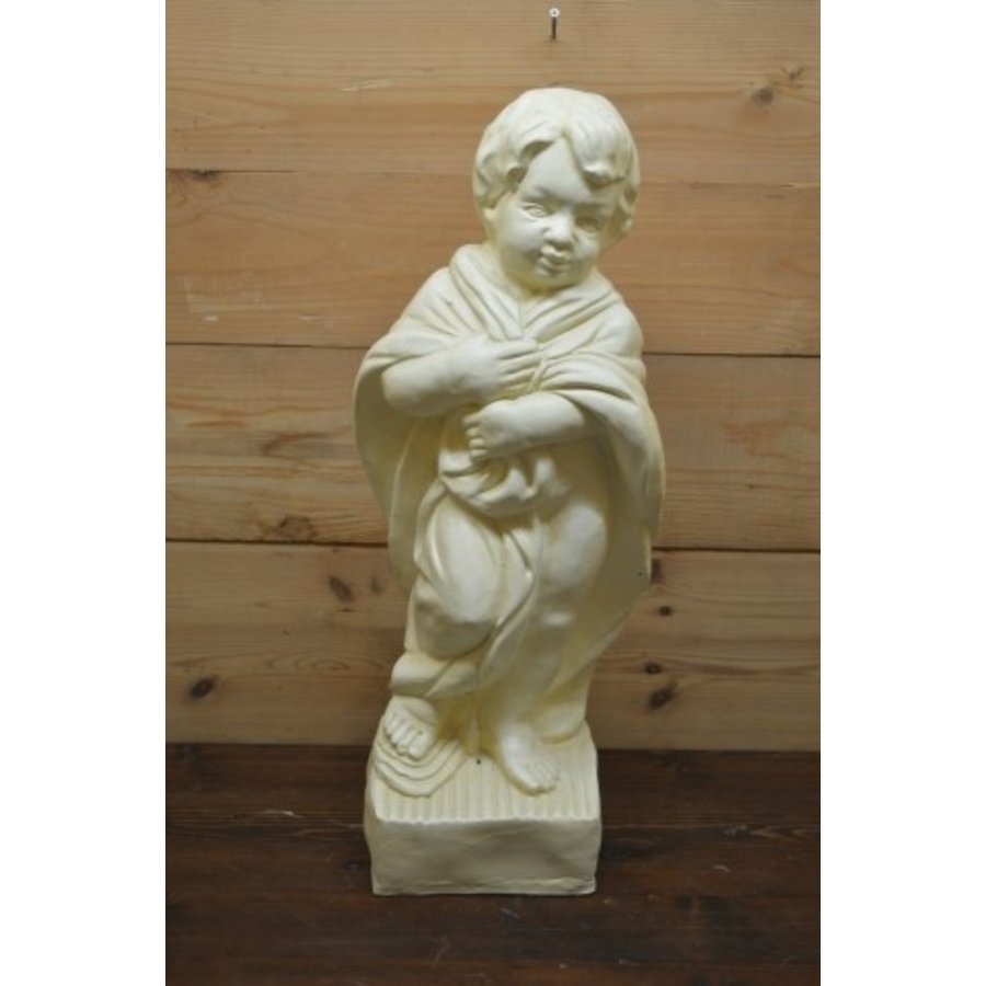 Kleine jongen met cape – Decoratief tuinbeeld van polyester-1