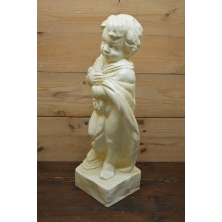 Kleine jongen met cape – Decoratief tuinbeeld van polyester-2