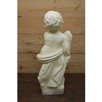 thumb-Kleine jongen die oogst draagt – Polyester tuinbeeld-3