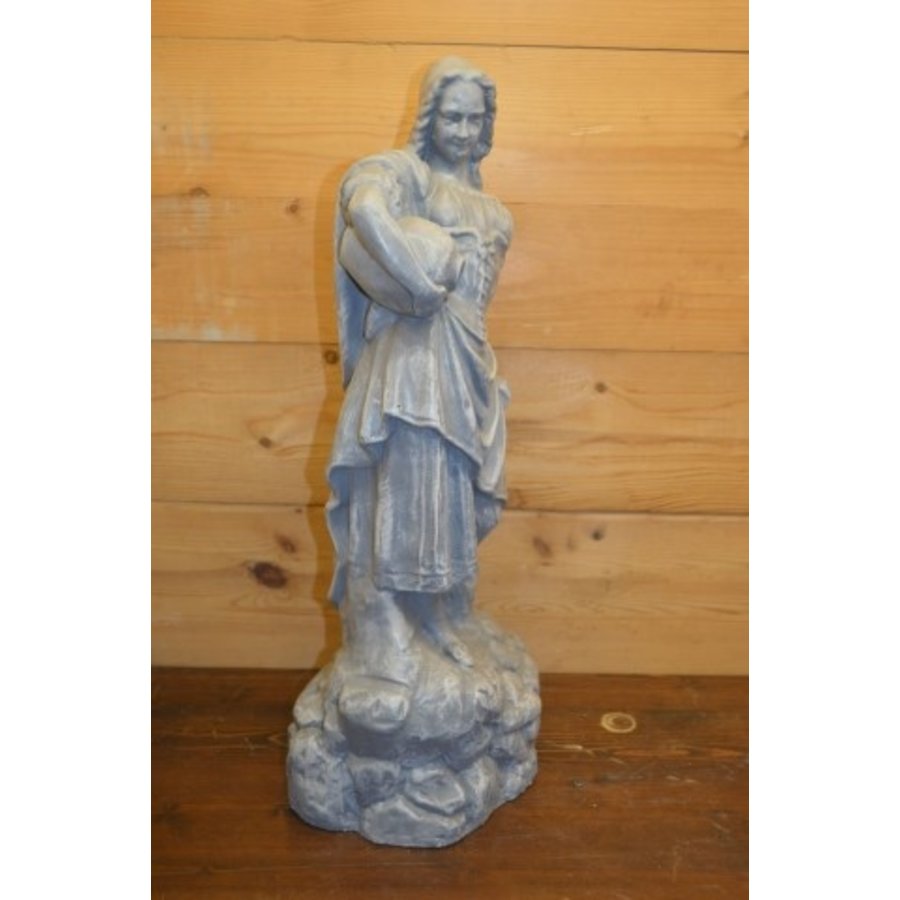 Gipsen beeld vrouw met waterkruik klassiek decoratie-2