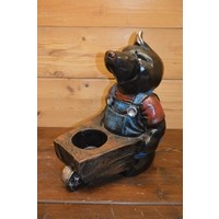 thumb-Ludiek molletje met kruiwagen – Polyester plantenbakje en decoratie-1