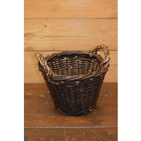 thumb-Gevlochten aardappelmandje met handvaten – Decoratie en opbergmand-1