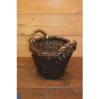 thumb-Gevlochten aardappelmandje met handvaten – Decoratie en opbergmand-2