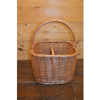 thumb-Gevlochten wilgentenen flessenmand – Voor 4 flessen en decoratie-1